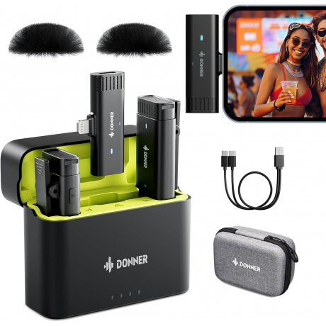 Donner VPM-10 Wireless Lavalier Mikrofon<br>Fotoğraf: 1/6