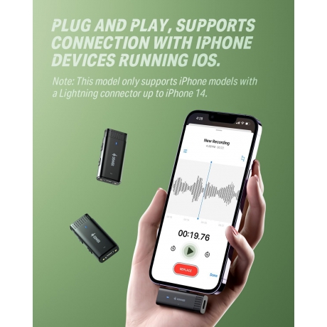 Donner VPM-10 Wireless Lavalier Mikrofon<br>Fotoğraf: 4/6