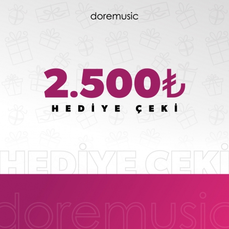 Doremusic Hediye Çeki (2500 TL)<br>Fotoğraf: 1/1