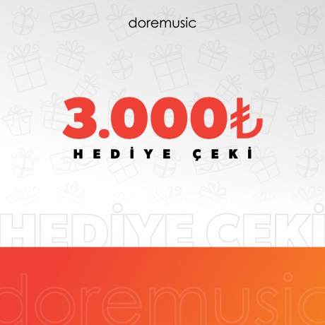 Doremusic Hediye Çeki (3000 TL)<br>Fotoğraf: 1/1
