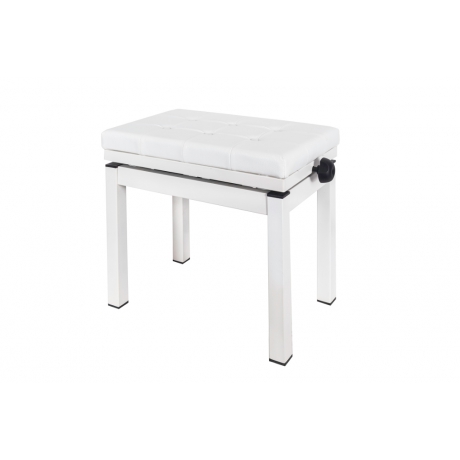 Doremusic TBRA-WH Ayarlı Piyano Taburesi (Beyaz)<br>Fotoğraf: 1/3