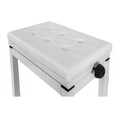 Doremusic TBRA-WH Ayarlı Piyano Taburesi (Beyaz)<br>Fotoğraf: 3/3