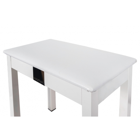 Doremusic TBRSD-WH  Sandıklı Piyano Taburesi (Beyaz)<br>Fotoğraf: 3/3