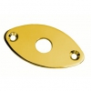 Dr Parts JP1/GD Oval Metal Jack Plate (Gold)<br>Fotoğraf: 1/1