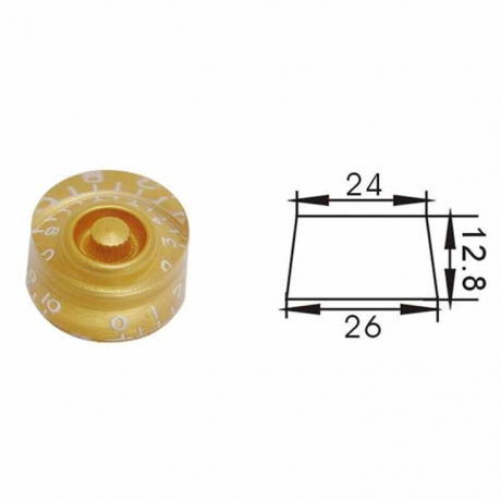Dr Parts PNB2/GD Plastic Knob (Gold)<br>Fotoğraf: 1/1