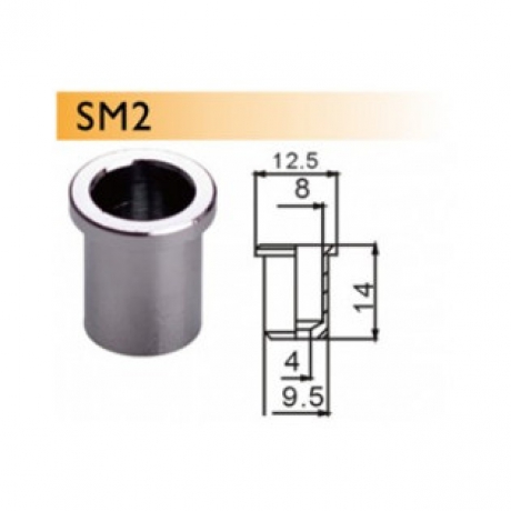 Dr. Parts SM2/CR String Mounting Ferrules (Krom)<br>Fotoğraf: 1/1