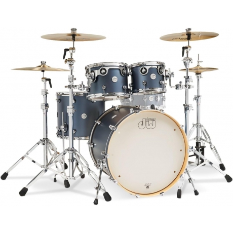 Dw Drums 22" Design Series 4-parça Akustik Davul (Blue Slate)<br>Fotoğraf: 1/6