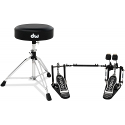 DW Drums 3000 Serisi 2 Parça Aksam Paketi (Double Kick Pedalı & Davul Taburesi)