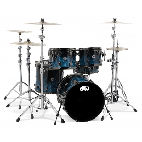 Dw Drums Collector's Series Akustik Davul (Blue Diablo Flame)<br>Fotoğraf: 1/1