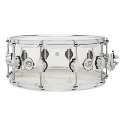 Dw Drums Design Series Acrylic 6 x 14" Trampet (Clear)