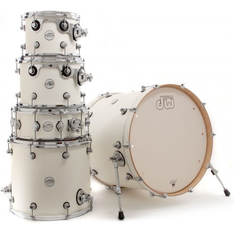 Dw Drums Design Serisi 5 Parça Akustik Davul (Gloss White)<br>Fotoğraf: 5/5