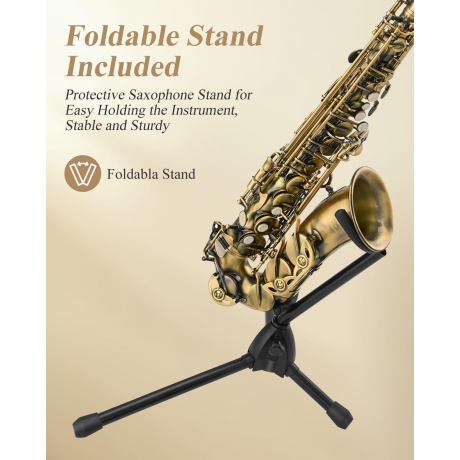 Eastar AS-II-AB Mi Bemol Alto Saksofon (Vintage)<br>Fotoğraf: 6/6