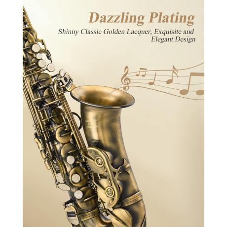 Eastar AS-II-AB Mi Bemol Alto Saksofon (Vintage)<br>Fotoğraf: 2/6