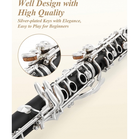 Eastar ECL-400 Black Ebonite Si Bemol Klarnet<br>Fotoğraf: 3/7