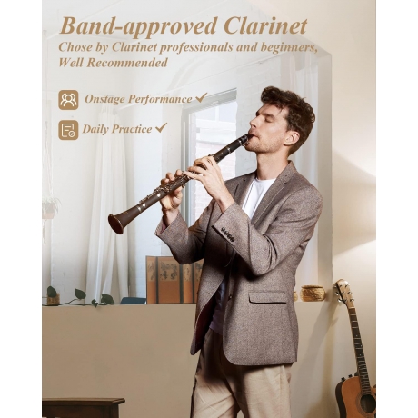 Eastar ECL-400 Black Ebonite Si Bemol Klarnet<br>Fotoğraf: 5/7