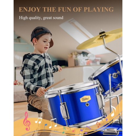 Eastar EDS-180BE 14" 3-Parça Çocuk Davulu (Mirror Blue)<br>Fotoğraf: 6/8