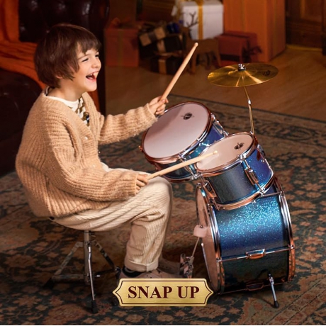 Eastar EDS-180MSB 14" 3-Parça Çocuk Davulu (Metallic Sky Blue)<br>Fotoğraf: 9/9