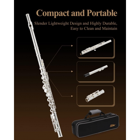 Eastar EFL-2 Yan Flüt (Gümüş Kaplama)<br>Fotoğraf: 7/7