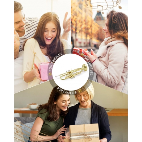 Eastar ETR-380 Standard Si Bemol Trompet (Golden)<br>Fotoğraf: 7/7