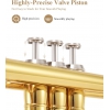 Eastar ETR-380 Standard Si Bemol Trompet (Golden)<br>Fotoğraf: 3/7