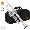 Eastar ETR-380N Standard Si Bemol Trompet (Silver)<br>Fotoğraf: 1/7