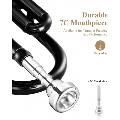 Eastar ETR-380N Standard Si Bemol Trompet (Siyah)<br>Fotoğraf: 5/7