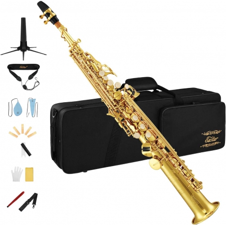 Eastar SS-II Bb Flat Sax Soprano Saksafon<br>Fotoğraf: 1/5