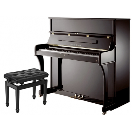 Eduard Seiler Model 126 Elegance Akustik Duvar Piyanosu (Parlak Siyah)<br>Fotoğraf: 1/1