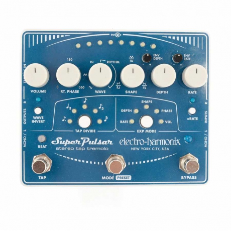 Electro Harmonix Super Pulsar Stereo Tap Tremolo Pedalı<br>Fotoğraf: 1/9