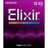 Elixir 11050 Polyweb Bronze Light Akustik Gitar Teli (.012-.053), Fotoğraf: 1/2