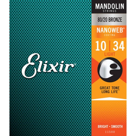 Elixir 11500 Nanoweb Mandolin Teli (10-34)<br>Fotoğraf: 1/1