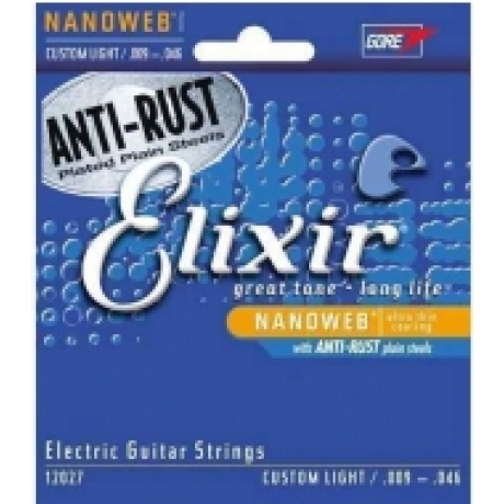 Elixir 12027 Nanoweb Custom Light Elektro Gitar Teli (9-46)<br>Fotoğraf: 1/1