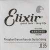 Elixir 14135 Nanoweb Phosphor Bronze Tek Akustik Gitar Teli (35)<br>Fotoğraf: 1/1