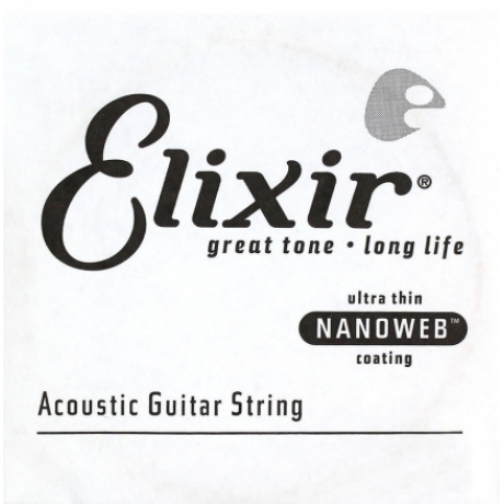 Elixir 15124 Nanoweb Bronze Tek Akustik Gitar Teli (24)<br>Fotoğraf: 1/1