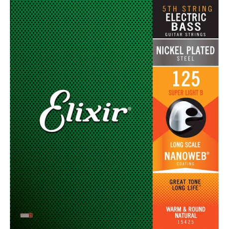 Elixir 15425 Nanoweb Super Light Tek Bas Gitar Teli (125)<br>Fotoğraf: 1/1