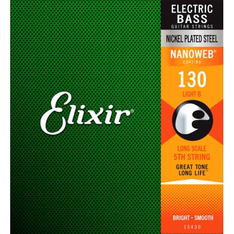 Elixir 15430 Nanoweb Light Tek Bas Gitar Teli (130)<br>Fotoğraf: 1/1