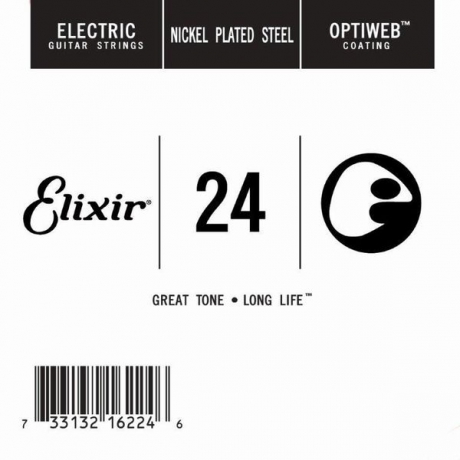 Elixir 16224 Optiweb SGL Tek Elektro Gitar Teli (24)<br>Fotoğraf: 1/1