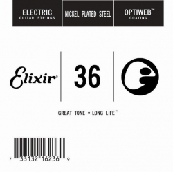Elixir 16236 Optiweb SGL Tek Elektro Gitar Teli (36)