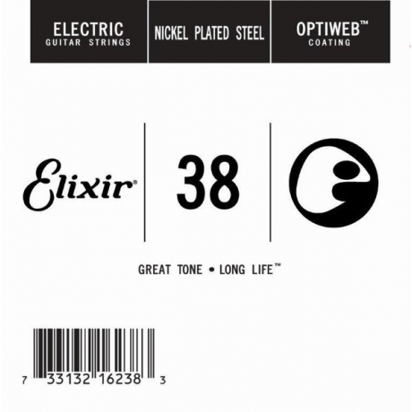 Elixir 16238 Optiweb SGL Tek Elektro Gitar Teli (38)<br>Fotoğraf: 1/1