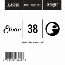 Elixir 16238 Optiweb SGL Tek Elektro Gitar Teli (38)