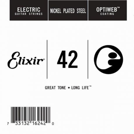 Elixir 16242 Optiweb SGL Tek Elektro Gitar Teli (42)<br>Fotoğraf: 1/1