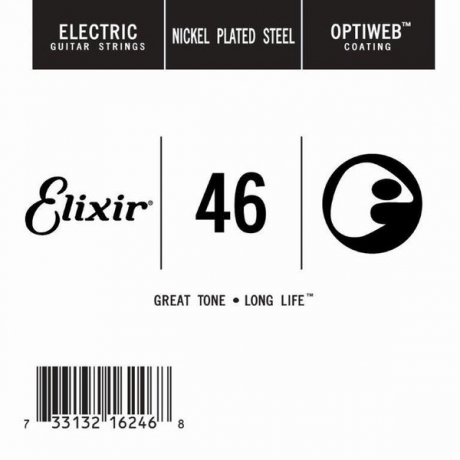 Elixir 16246 Optiweb SGL Tek Elektro Gitar Teli (46)<br>Fotoğraf: 1/1