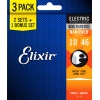 Elixir 16542 Nanoweb Light 3'lü Elektro Gitar Teli (10-46)<br>Fotoğraf: 1/1
