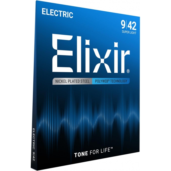 Elixir Polyweb Super Light Elektro Gitar Teli (09-42), Fotoğraf: 1/2