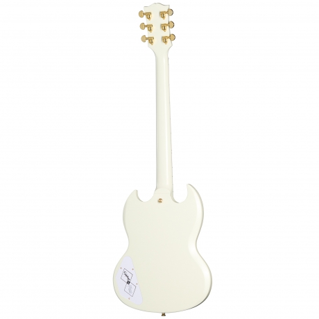 Epiphone 1963 Les Paul SG Custom Maestro Vibrola Elektro Gitar (Classic White)<br>Fotoğraf: 2/8