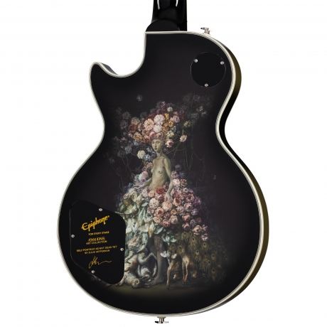 Epiphone Adam Jones Les Paul Custom Art Collection: Julie Heffernan’s “Self-Portrait as Not Dead Yet” Elektro Gitar (Antique Silverburst)<br>Fotoğraf: 3/9