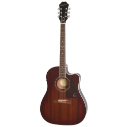 Epiphone AJ-220SCE Elektro Akustik Gitar (Mahogany Burst)