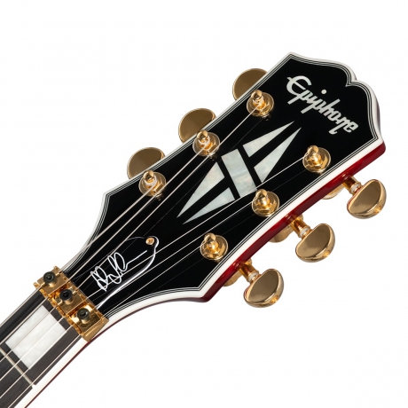 Epiphone Alex Lifeson Les Paul Custom Axcess Elektro Gitar (Ruby)<br>Fotoğraf: 6/9