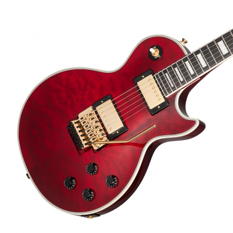 Epiphone Alex Lifeson Les Paul Custom Axcess Elektro Gitar (Ruby)<br>Fotoğraf: 4/9