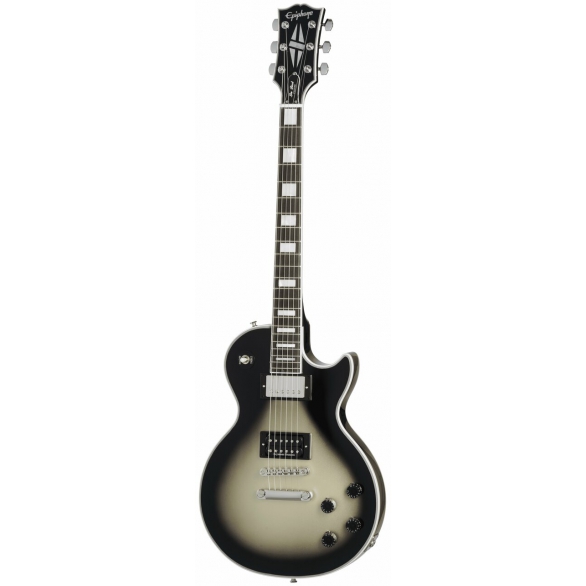 Epiphone Artist Adam Jones Signature 1979 Les Paul Custom Elektro Gitar (Antique Silverburst), Fotoğraf: 1/7